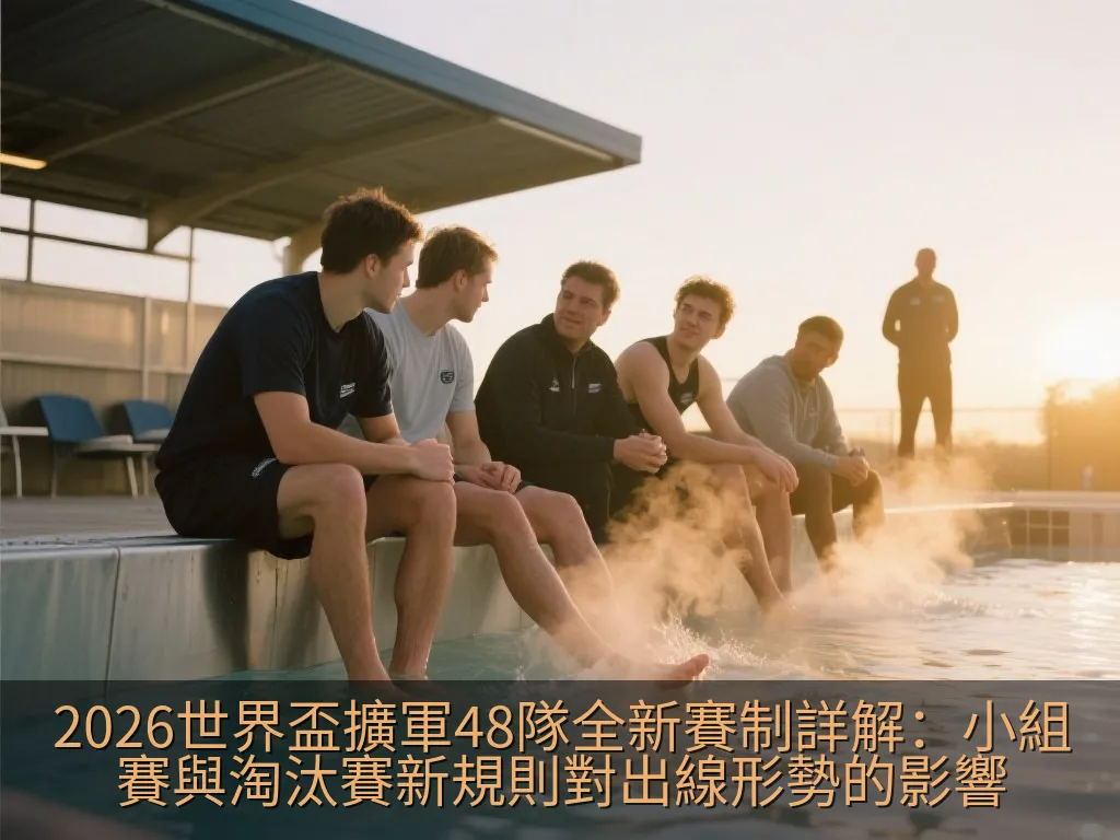 足球場中央的足球與象徵全球參賽的抽象背景